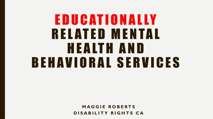 educationally related mental health n.w
