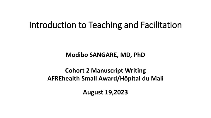 introduction to introduction to teaching n.w