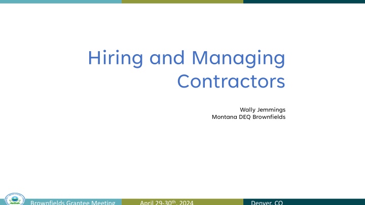 hiring and managing contractors n.w