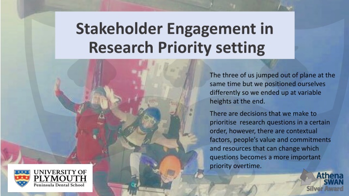 stakeholder engagement in research priority n.w