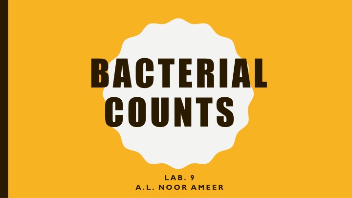 bacterial counts n.w
