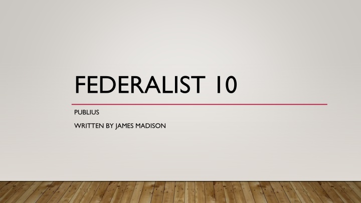 federalist 10 n.w
