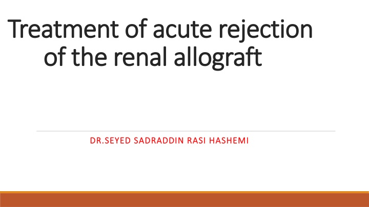 treatment treatment of acute rejection of acute n.w