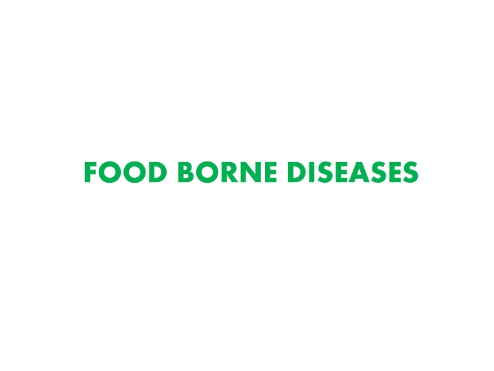 food borne diseases n.w