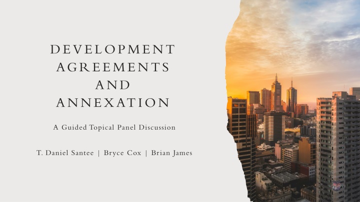 development agreements and annexation n.w