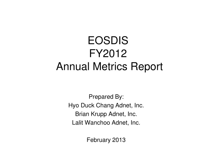 eosdis fy2012 n.w