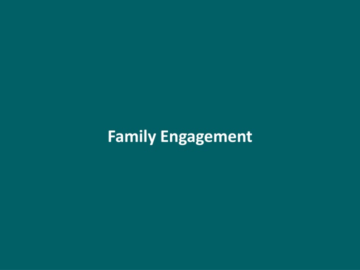 Family Engagement in Secondary Schools