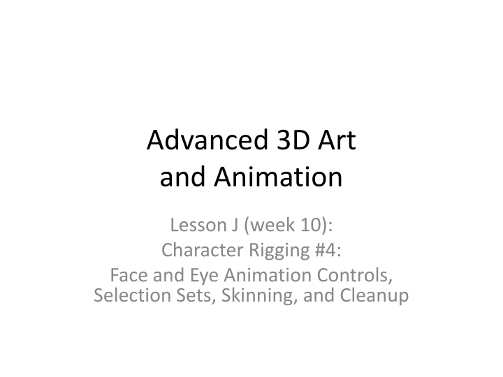 advanced 3d art and animation n.w