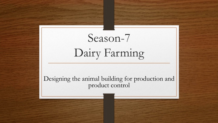 season 7 dairy farming n.w