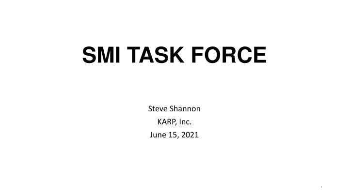 smi task force n.w