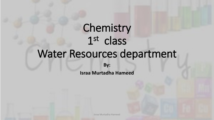 chemistry chemistry 1 1 st st class class n.w