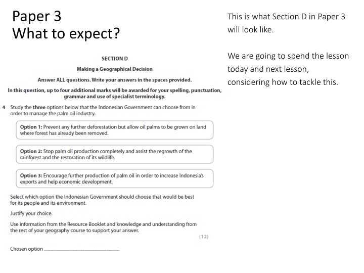 paper 3 what to expect n.w