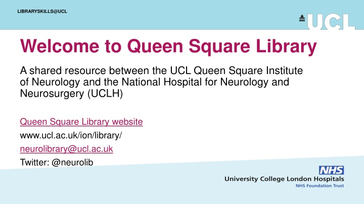 libraryskills@ucl n.w