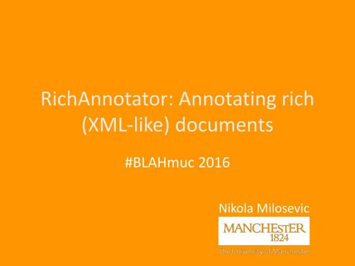 richannotator annotating rich xml like documents n.w