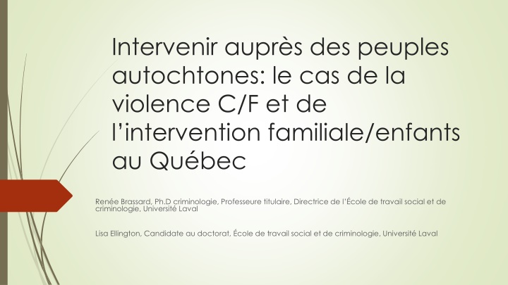 intervenir aupr s des peuples autochtones n.w