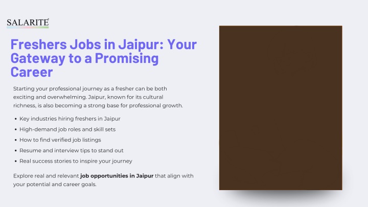 freshers jobs in jaipur your gateway n.w