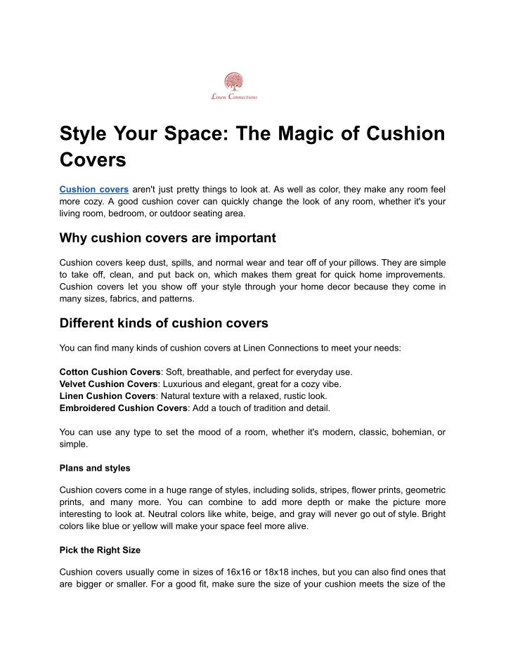 style your space the magic of cushion covers n.w