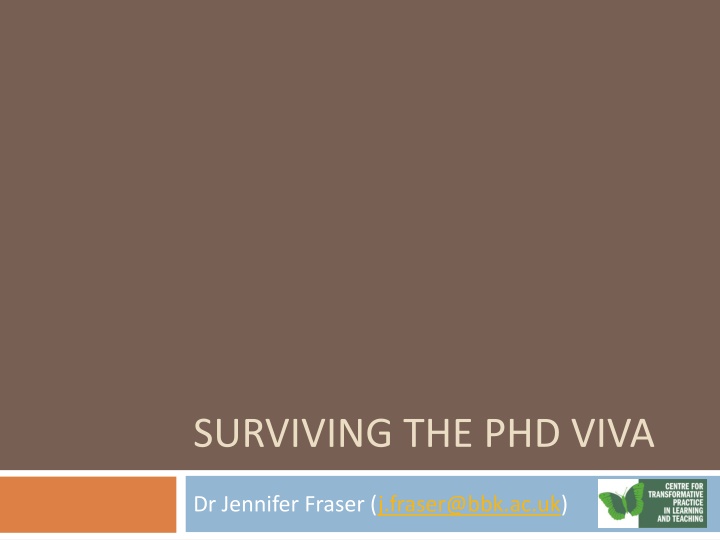 surviving the phd viva n.w