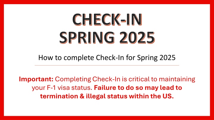 check in spring 2025 n.w