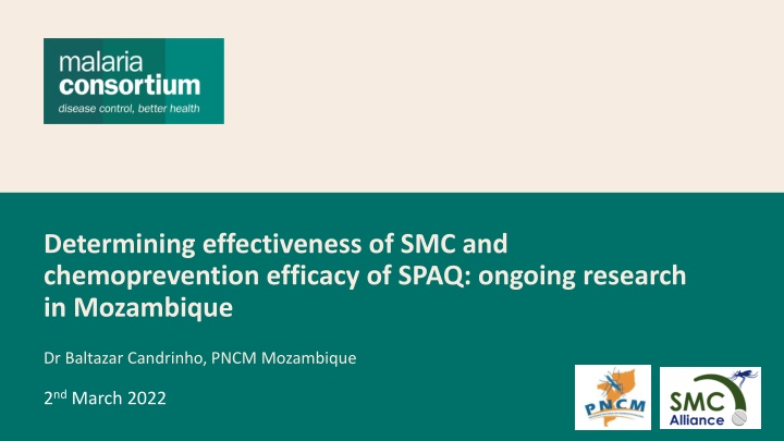 Research on SMC and SPAQ Efficacy in Mozambique