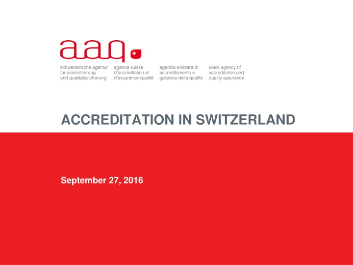 accreditation in switzerland n.w