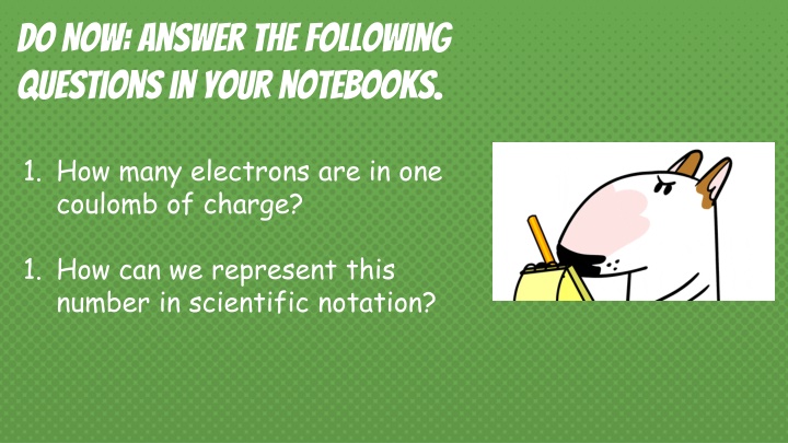 do now answer the following questions in your n.w