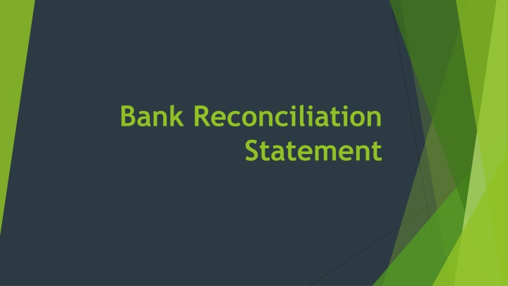 bank reconciliation statement n.w