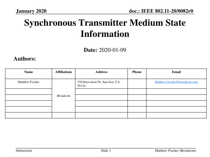 doc ieee 802 11 20 0082r0 n.w