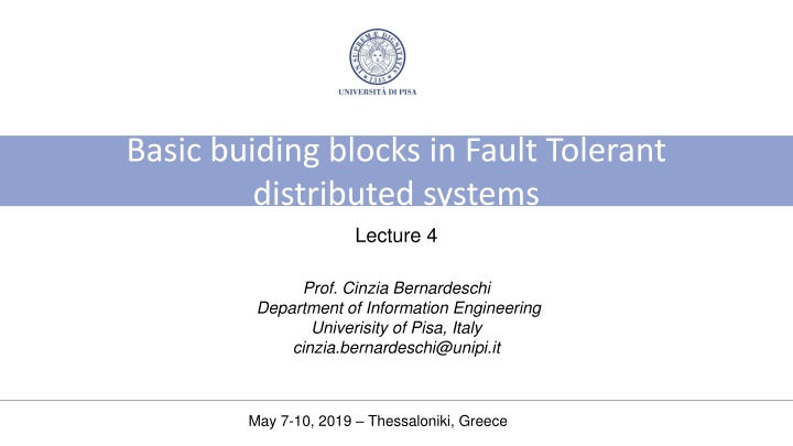 basic buiding blocks in fault tolerant n.w