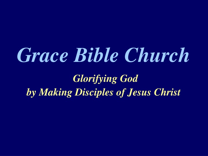 grace bible church n.w