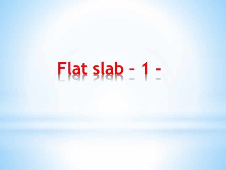Flat Slab - Various Slides Showcase Modern Design