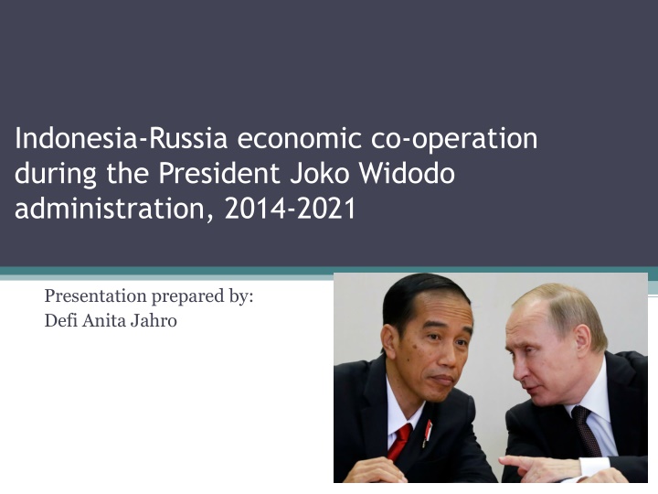 indonesia russia economic co operation during n.w