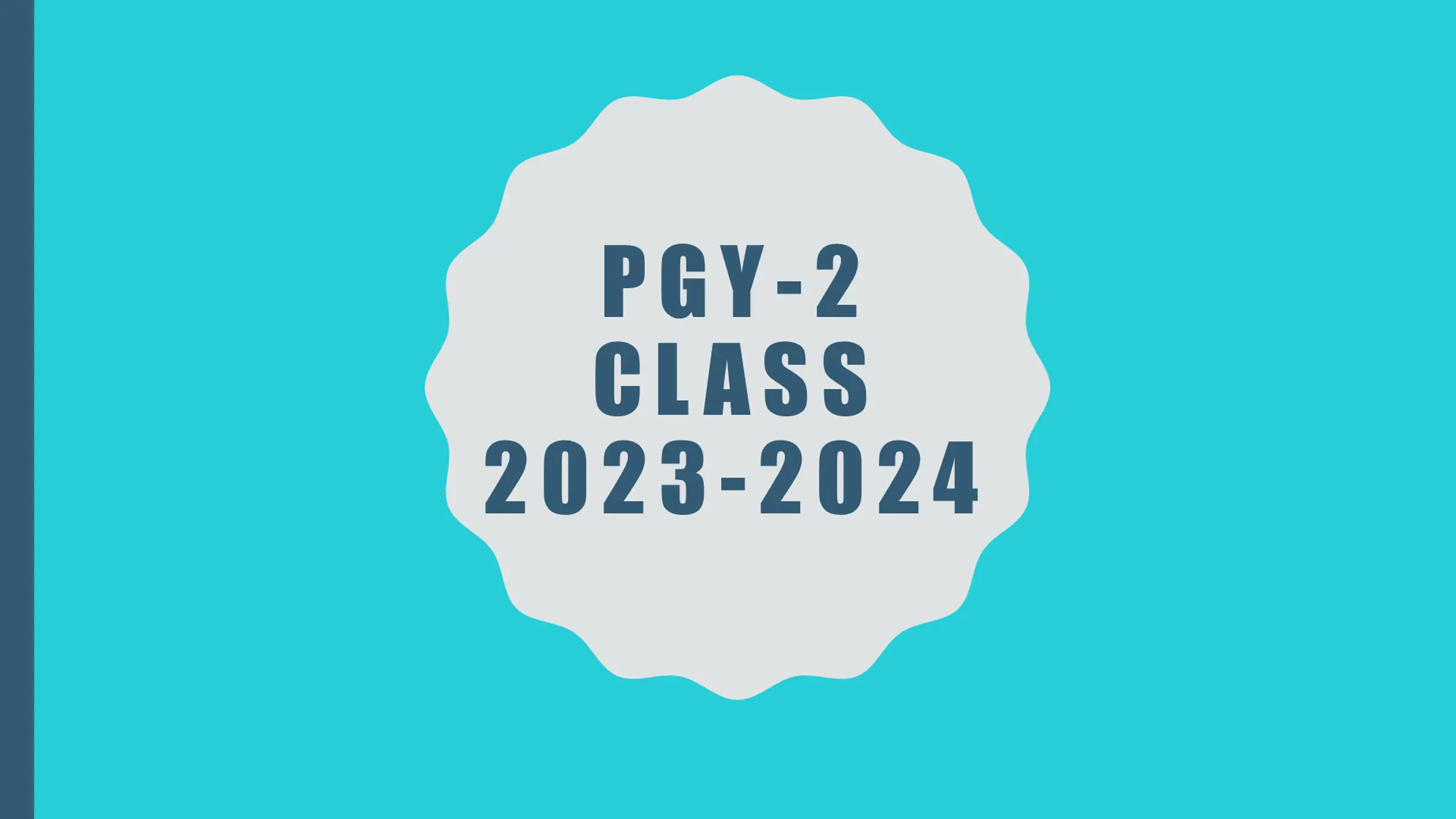 PGY-2 Class 2023-2024