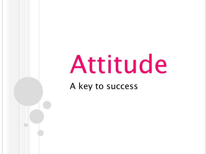 attitude a key to success n.w