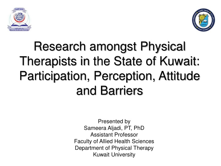 research amongst physical therapists in the state n.w