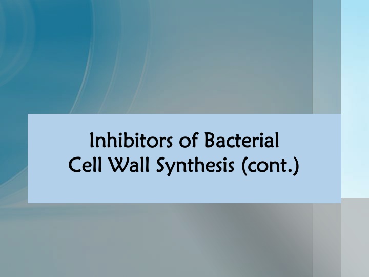 inhibitors of bacterial inhibitors of bacterial n.w