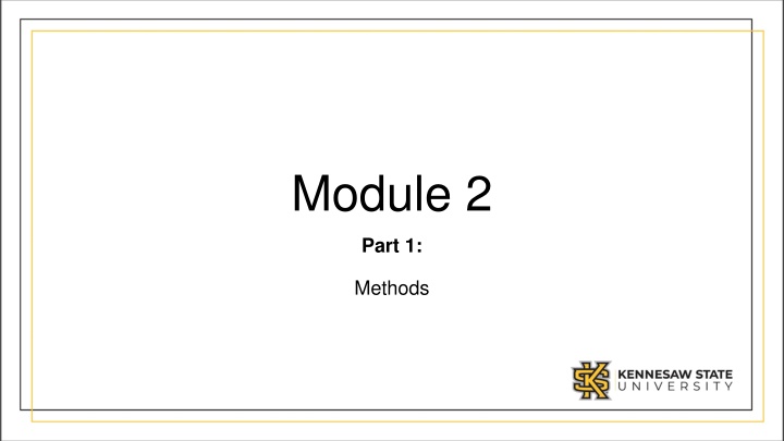 Introduction to Java Methods