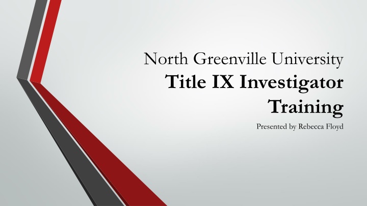 north greenville university title ix investigator n.w