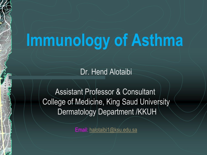 immunology of asthma n.w