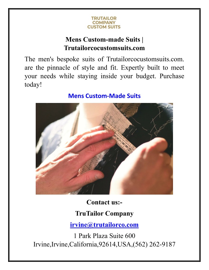 mens custom made suits trutailorcocustomsuits com n.w