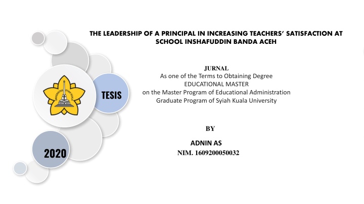 the leadership of a principal in increasing n.w