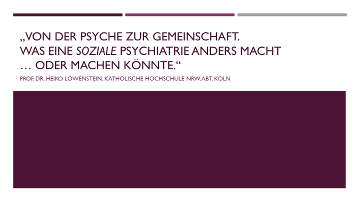 von der psyche zur gemeinschaft was eine soziale n.w