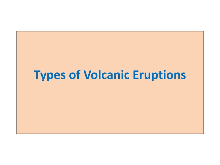 types of volcanic eruptions n.w