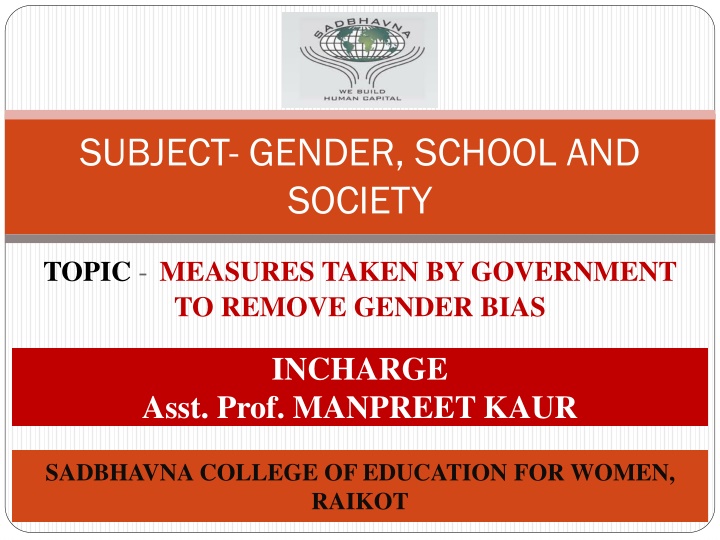 subject gender school and society n.w