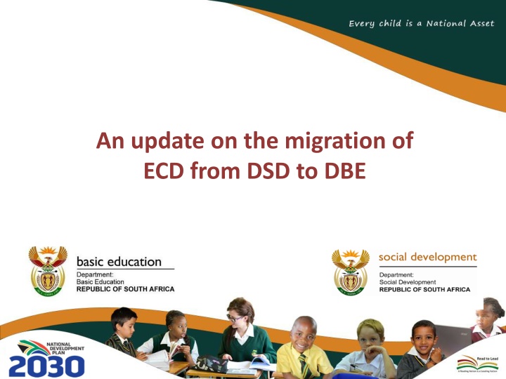 an update on the migration of ecd from dsd to dbe n.w
