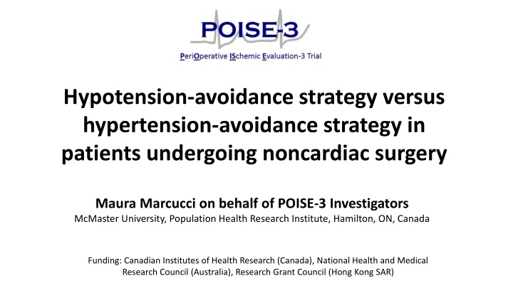 hypotension avoidance strategy versus n.w