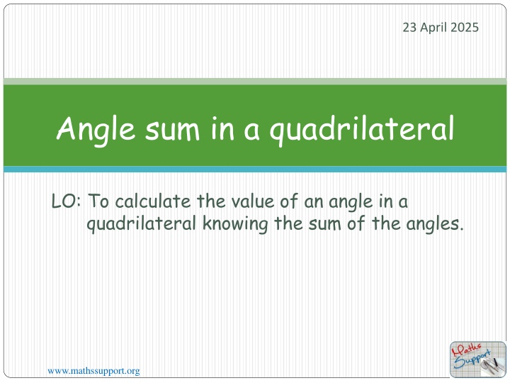 Quadrilateral Interior Angles