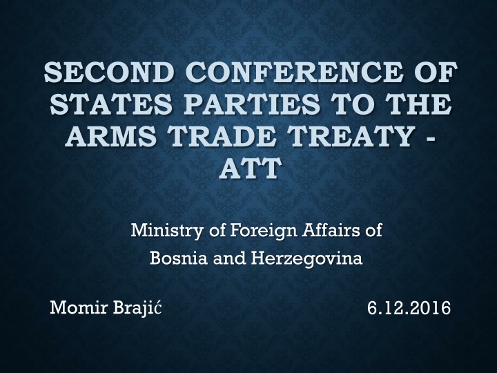 second conference of states parties to the arms n.w