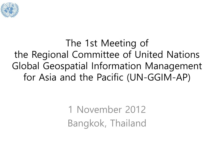 the 1st meeting of n.w