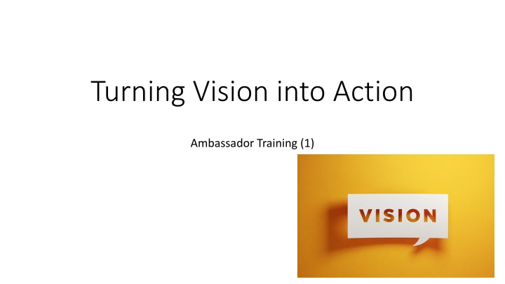 turning vision into action n.w